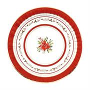 PIATTI NATALIZI RED ROYAL 27 CM 8 PZ