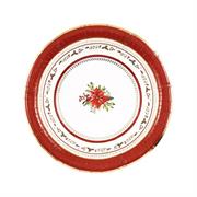 PIATTI NATALIZI RED ROYAL 24 CM 8 PZ