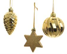 DECORAZIONI PENDENTI ORO CHIARO 3 ASS