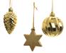 DECORAZIONI PENDENTI ORO CHIARO 3 ASS