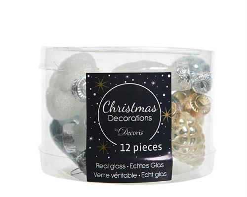 PALLINE DI NATALE FIGURE ASSORTITE 12 PZ