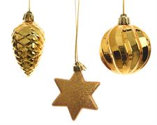 DECORAZIONI PENDENTI ORO 3 ASS
