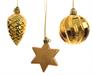 DECORAZIONI PENDENTI ORO 3 ASS