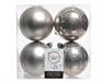 PALLINE DI NATALE LINO NATURALE 10 CM CONFEZIONE 4 PZ