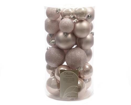 PALLINE DI NATALE ROSA ASSORTITE CONFEZIONE 30 PZ