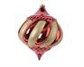 PENDENTI PER ALBERO DI NATALE A CIPOLLA ROSSO-ORO 20X20CM