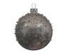 PALLINA DI NATALE LINO DECORI ARGENTO 8 CM