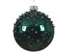 PALLINA DI NATALE VERDE DECORATA 8 CM
