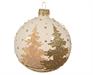 PALLINA DI NATALE BIANCO LANA DECORO ALBERI GLITTER