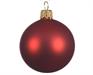 PALLINE  DI NATALE ROSSO OPACO 6 CM CONFEZIONE 6 PZ