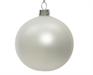 PALLINE DI NATALE BIANCO OPACO 8 CM CONFEZIONE 6 PZ