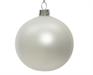 PALLINE PER ALBERO IN VETRO BIANCO OPACO BOX DA 4 10 CM