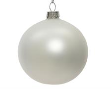 PALLINA DI NATALE BIANCO OPACO 15 CM