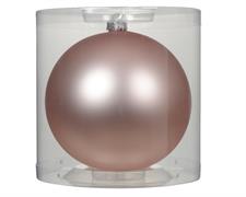 PALLINA DI NATALE ROSA CIPRIA OPACO 15 CM
