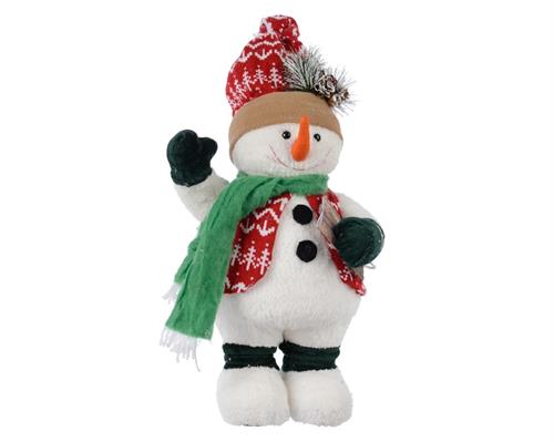 PUPAZZO DI NEVE IN SCHIUMA CON SCIARPA E CAPPELLO