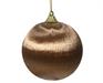 PALLINA  DI NATALE MARRONE TESSUTO 8 CM