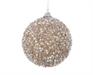 PALLINA DI NATALE CHAMPAGNE DECORATA 8 CM