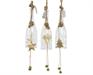 DECORAZIONE NATALIZIA BOTTIGLIA IN VETRO CON LED 3 FIGURE ASSORT