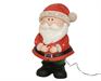 BABBO NATALE IN RESINA LUMINOSO 31X38X61 CM 10 LED LUCE CALDA