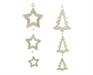 PENDENTI PER ALBERO DI NATALE ORO FIGURE ASSORTITE