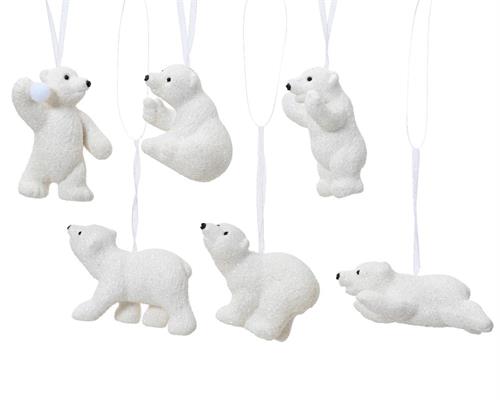 ORSO POLARE IN POLIESTERE DA APPENDERE 1 PZ ASSORTITO