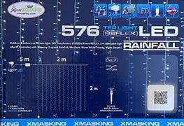 TENDA RAINFALL 576 LED CLASSIC E BIANCO 5MM CONTROLLER 4G+3 LUCE