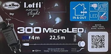 LUCI DI NATALE 300 MICROLED BIANCO FREDDO