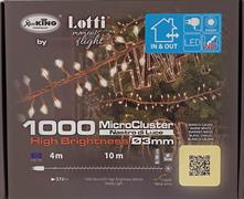 LUCI DI NATALE CLUSTER 1000 MICROLED BIANCO CALDO
