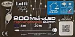 LUCI DI NATALE 200 MICROLED BIANCO