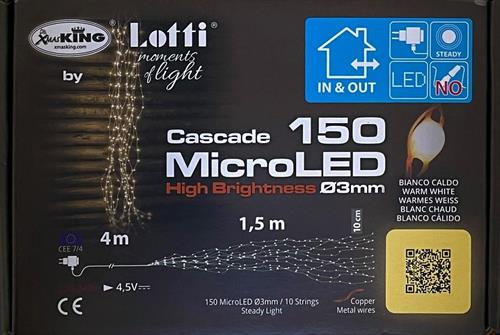 CASCATA MHB 150 MICROLED HB CLASSIC 3MM HIGH BRIGHTNESS 10 STRIN