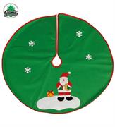 COPRI PIEDE ALBERO VERDE BABBO NATALE 90CM