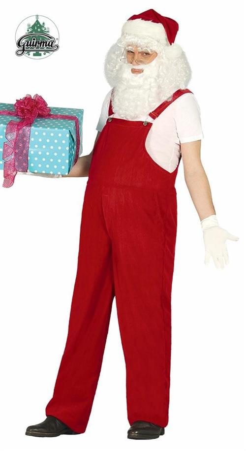 COSTUME SALOPETTE BABBO NATALE TG. L 52-54