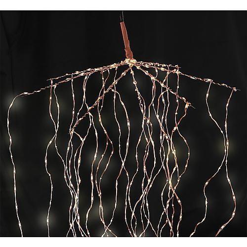 CASCATA DI LUCE H.140CM 3D COPPER METALLO MARRONE 672 MICROLED