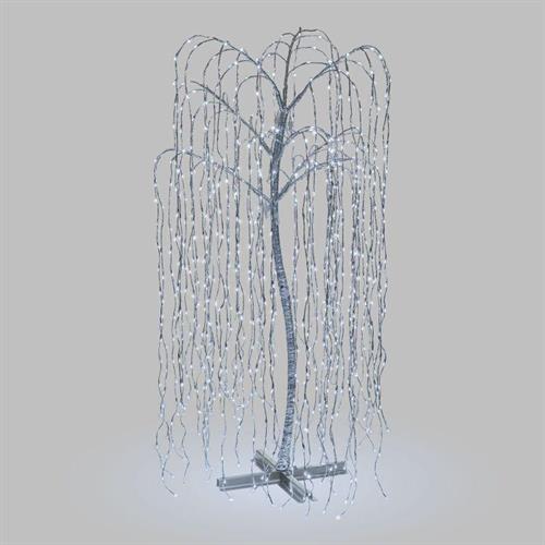 ALBERO RAMI CADENTI ARGENTO WILLOW TREE WTA 1024 LED BIANCO 5MM