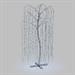 ALBERO RAMI CADENTI ARGENTO WILLOW TREE WTA 1024 LED BIANCO 5MM