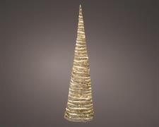 CONO LED 28X28X120CM RATTAN 72LED