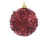 PALLINA DI NATALE ROSSA GLITTERATA 8 CM