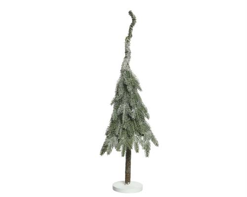 MINI ALBERO INNEVATO CON CIMA DI MUSCHIO