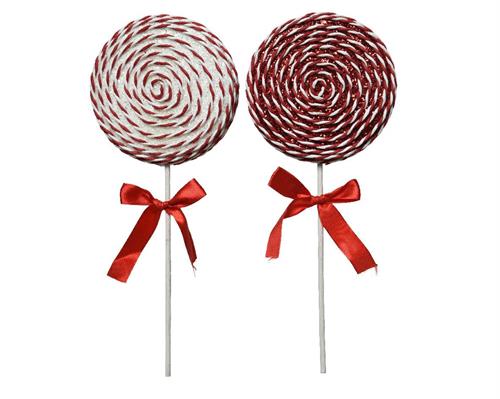 LOLLYPOP DA APPENDERE BIANCO/ROSSO