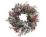 FUORIPORTA 13X40X40 CM INNEVATO DECORATO CON BACCHE ROSSE