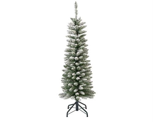 ALBERO DI NATALE INNEVATO SLIM 120 CM SNOWY PENCIL PINE