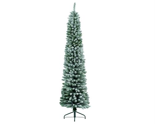 ALBERO DI NATALE INNEVATO SLIM 150 CM SNOWY PENCIL PINE