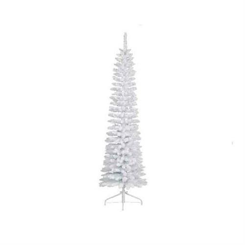 ALBERO DI NATALE INNEVATO SLIM BIANCO 210 CM PENCIL PINE