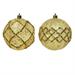 PALLINA DI NATALE ORO 2 DECORAZIONI ASSORTITE 8 CM