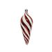 PENDENTE GOCCIA ROSSO E BIANCO GLITTERATO