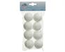 PALLINE DI NATALE POLISTEROLO BIANCO INNEVATE 4 CM 8 PZ