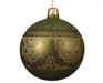 PALLINA VERDE CON DECO ORO 8 CM