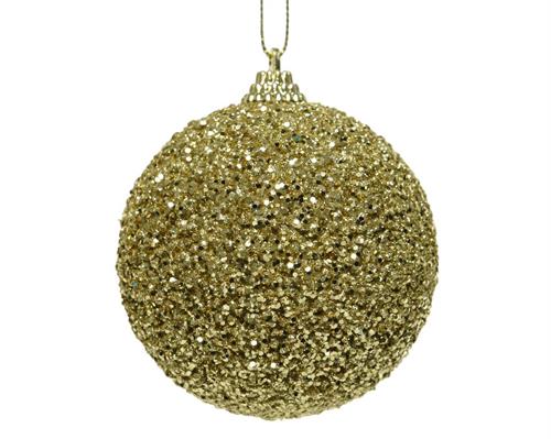 PALLINA GLITTER ORO 8 CM