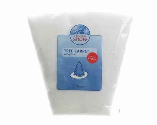 COPRIBASE PER ALBERO DI NATALE DI NEVE GLITTERATO 100 CM
