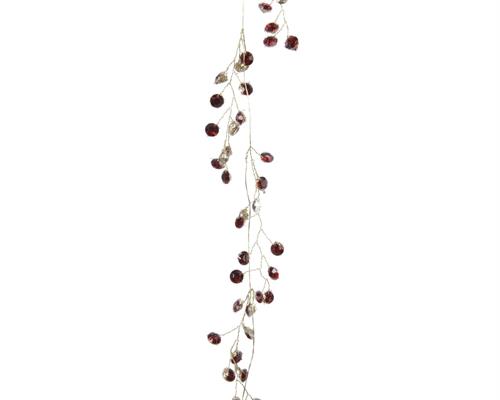 GHIRLANDA IN ACRILICO CON STRASS 120 CM